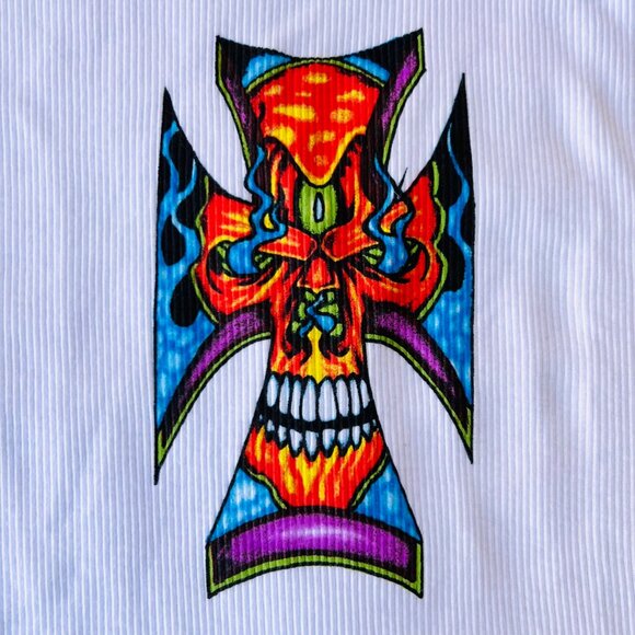 Vintage Y2k 2004 Tattoo Muscle Tank Wifepleaser - Picture 2 of 5